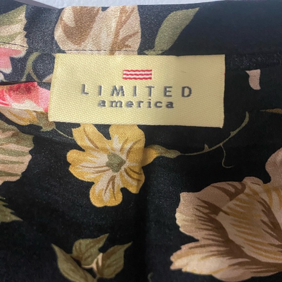 The Limited Black Floral 100% silk maxi - Picture 3 of 9